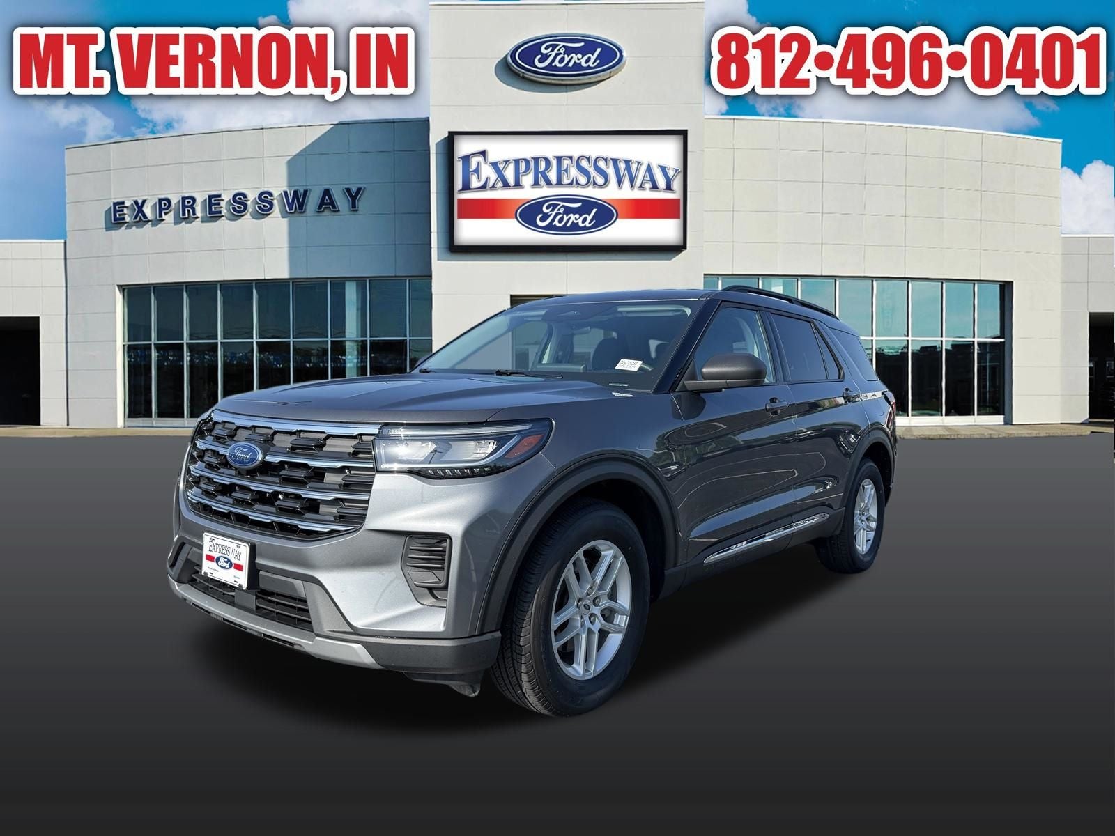 Gray Metallic 2025 Ford Explorer SUV / Crossover All-Wheel Drive Automatic