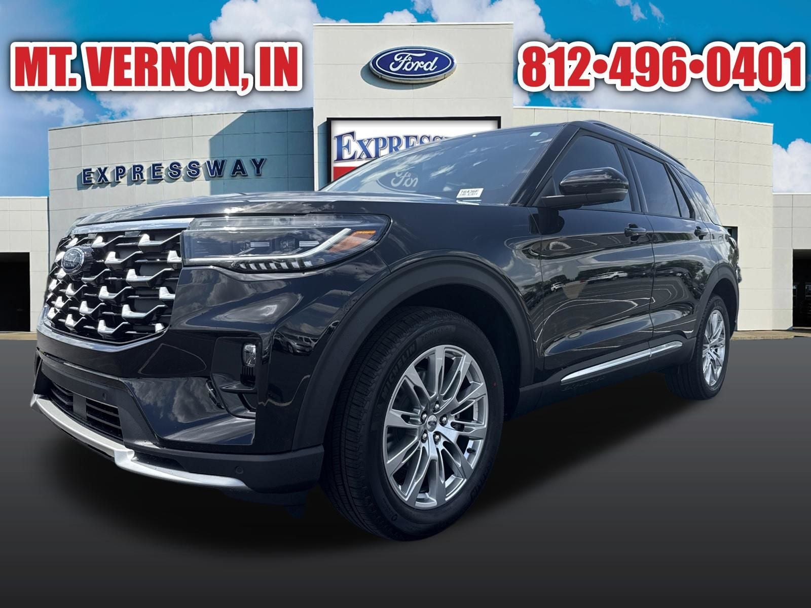 Agate Black Metallic 2026 Ford Explorer SUV / Crossover All-Wheel Drive Automatic