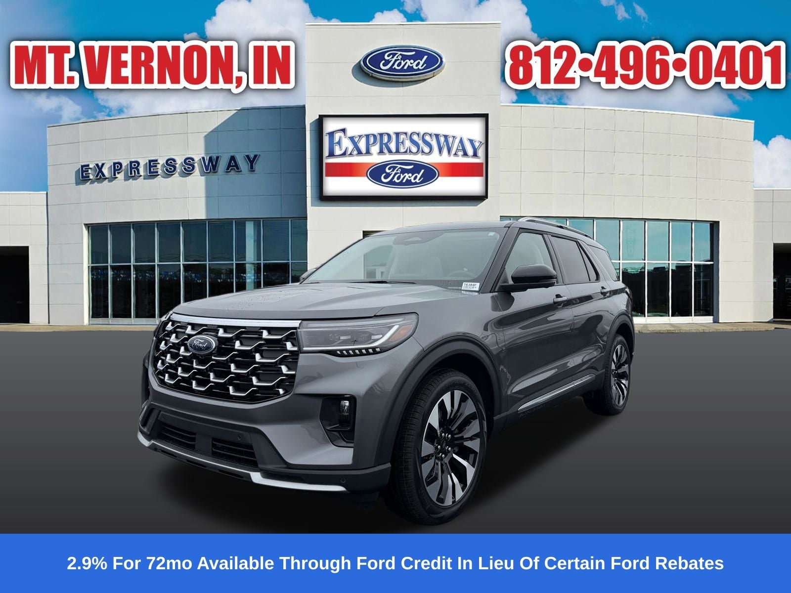 Carbonized Gray Metallic 2026 Ford Explorer SUV / Crossover All-Wheel Drive Automatic