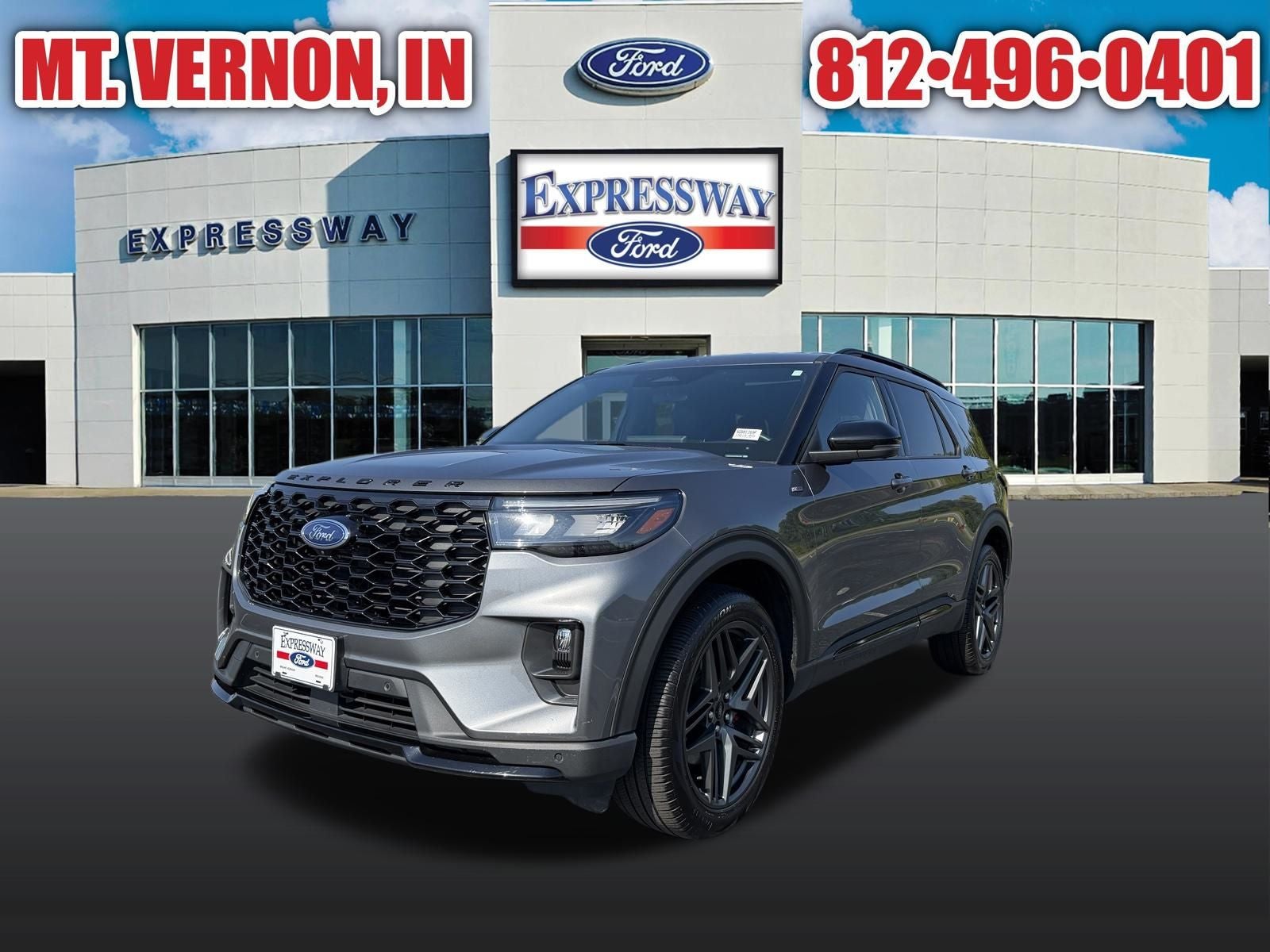 Carbonized Gray Metallic 2025 Ford Explorer SUV / Crossover All-Wheel Drive Automatic