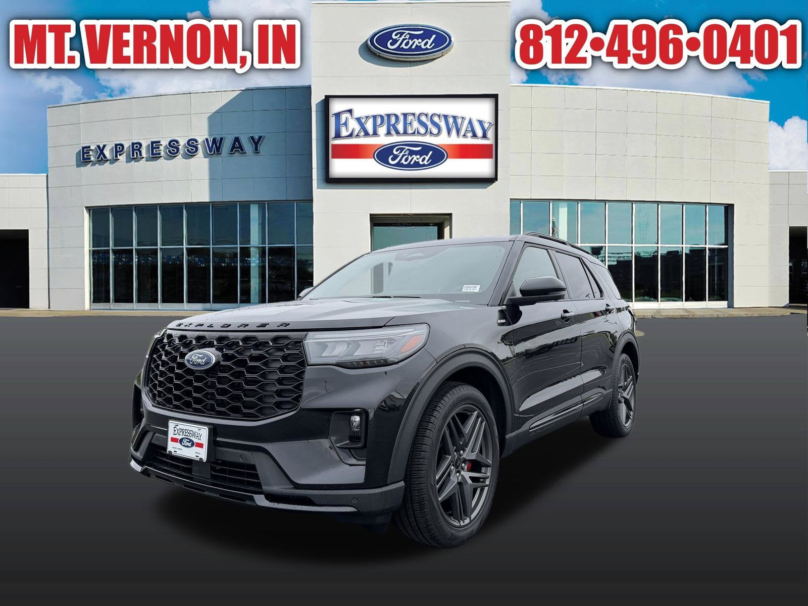 Agate Black Metallic 2025 Ford Explorer SUV / Crossover All-Wheel Drive Automatic