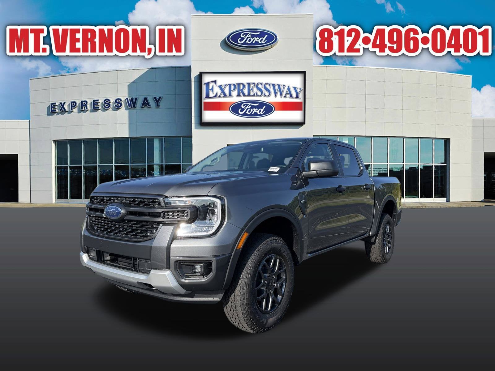 Gray Metallic 2026 Ford Ranger Pickup Truck Four-Wheel Drive Automatic