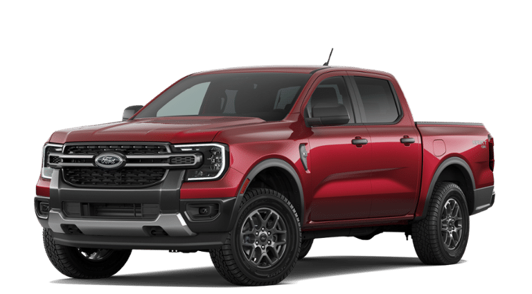 Ruby Red Metallic Tinted Clearcoat 2026 Ford Ranger Pickup Truck Four-Wheel Drive Automatic