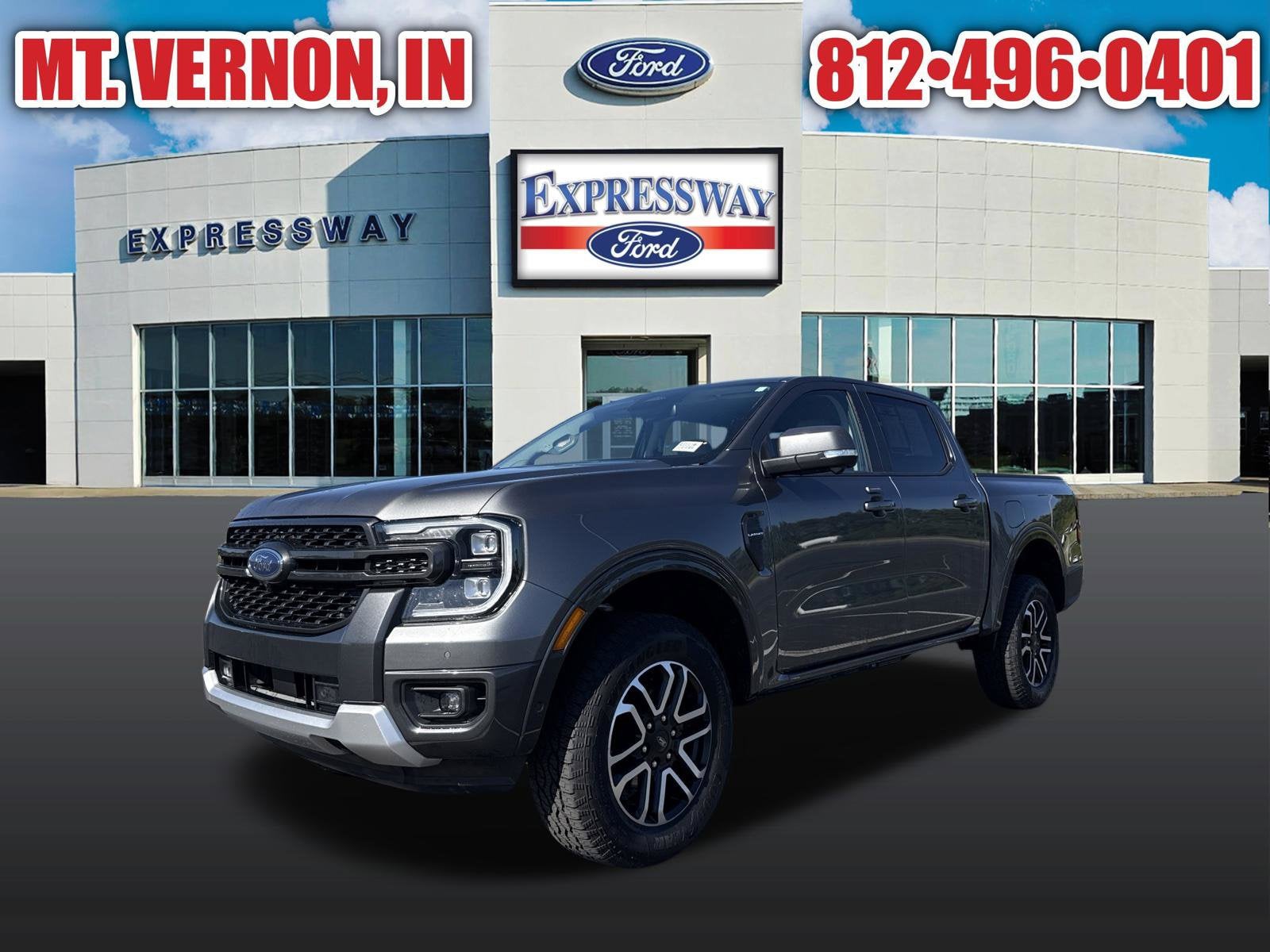 Carbonized Gray Metallic 2024 Ford Ranger Pickup Truck Four-Wheel Drive Automatic