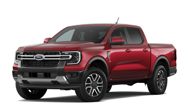 Ruby Red Metallic Tinted Clearcoat 2026 Ford Ranger Pickup Truck Four-Wheel Drive Automatic