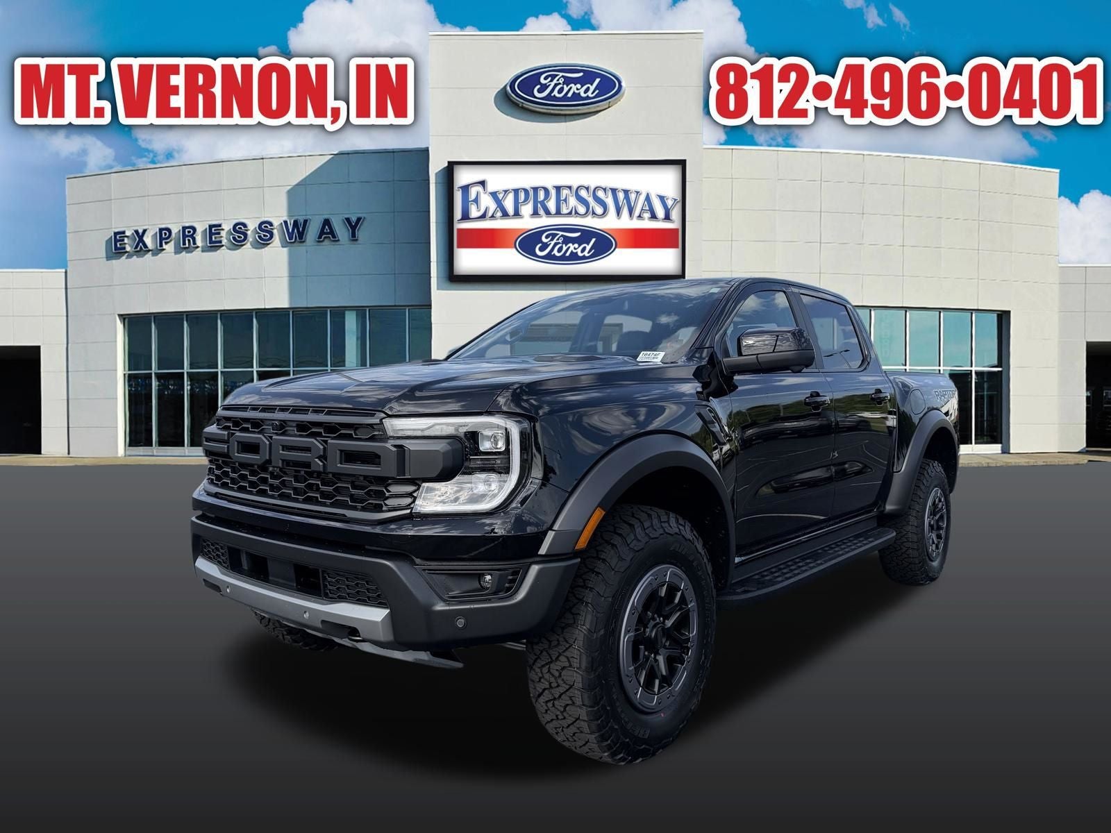 Shadow Black 2026 Ford Ranger Pickup Truck Four-Wheel Drive Automatic