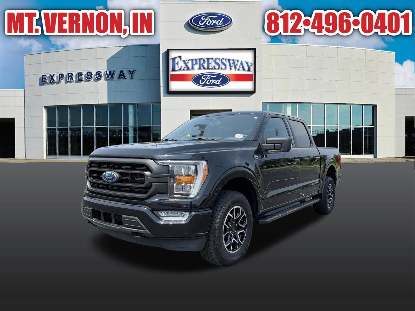 Black Metallic 2023 Ford F-150 Pickup Truck Four-Wheel Drive Automatic