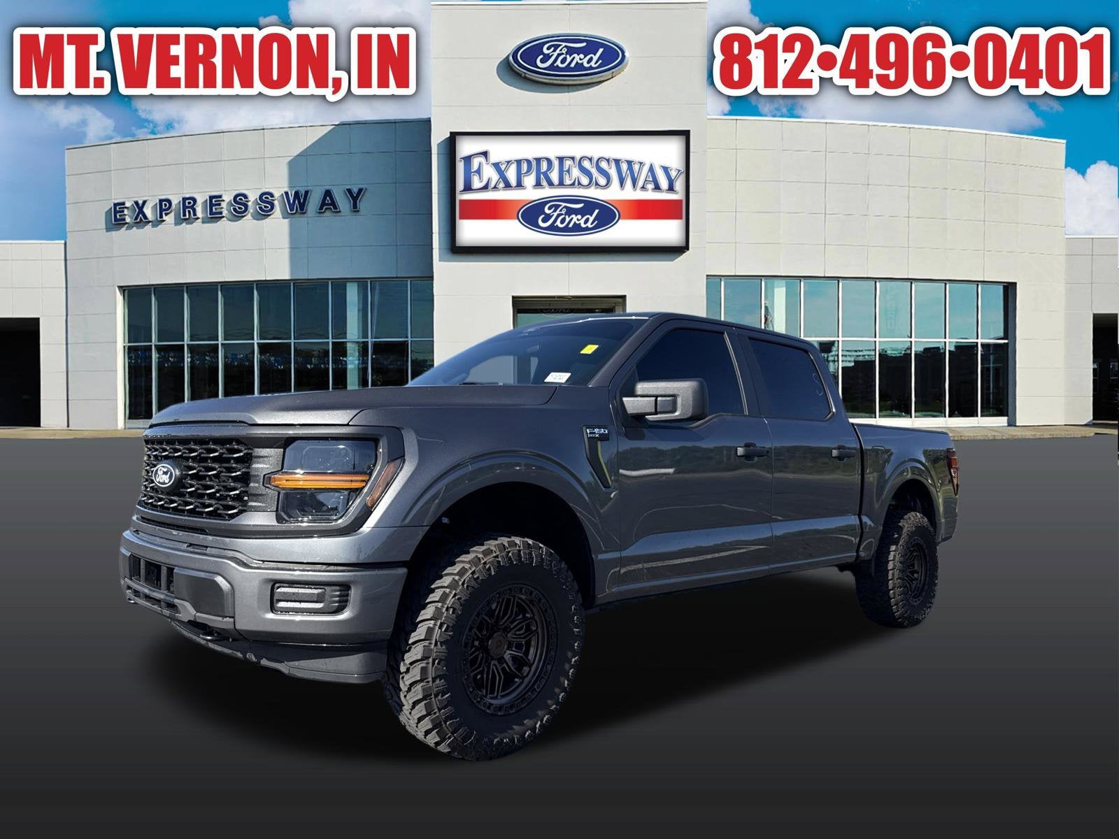 Gray Metallic 2025 Ford F-150 Pickup Truck Four-Wheel Drive Automatic