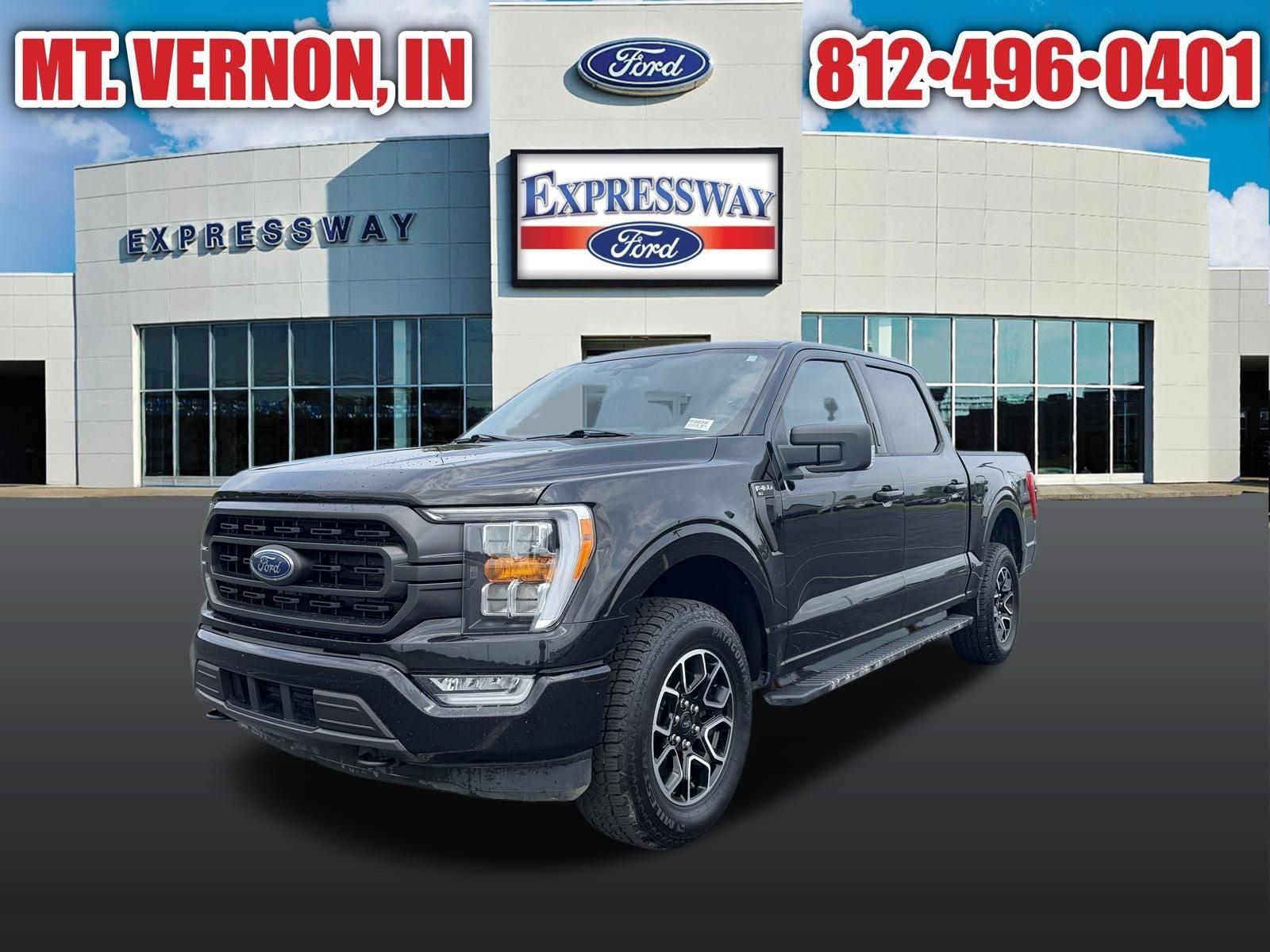 Black Metallic 2023 Ford F-150 Pickup Truck Four-Wheel Drive Automatic