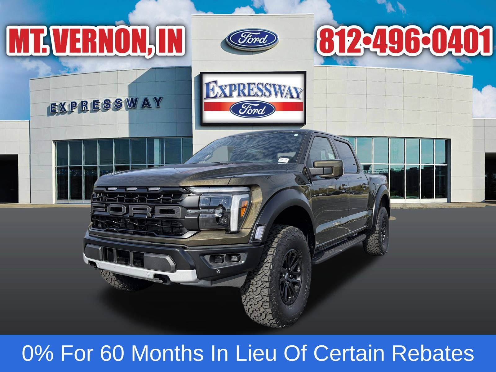 Shelter Green 2026 Ford F-150 Pickup Truck Four-Wheel Drive Automatic