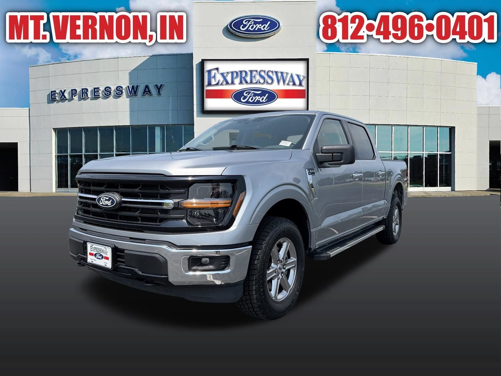 Silver Metallic 2025 Ford F-150 Pickup Truck Four-Wheel Drive Automatic