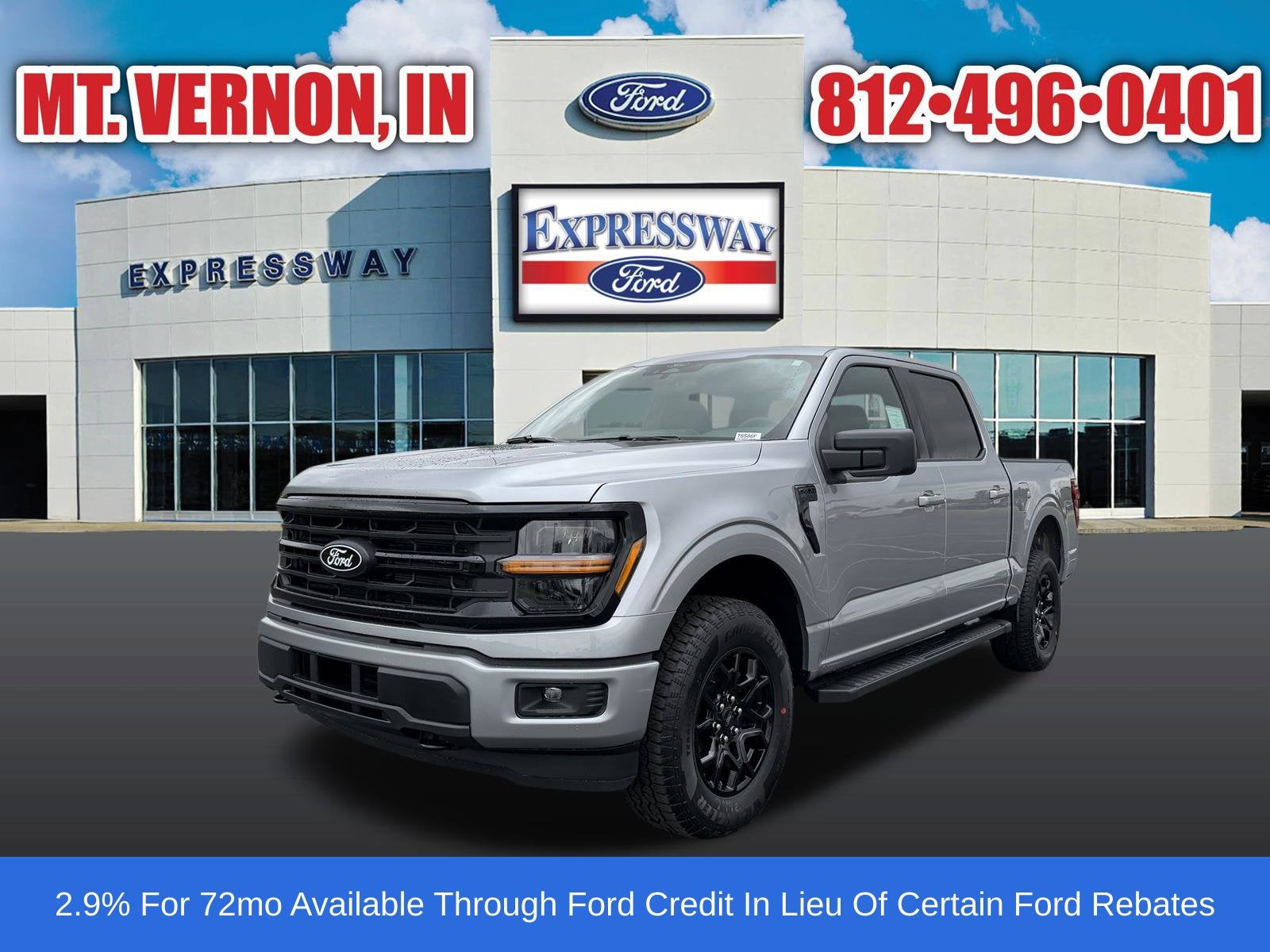 Iconic Silver Metallic 2026 Ford F-150 Pickup Truck Four-Wheel Drive Automatic