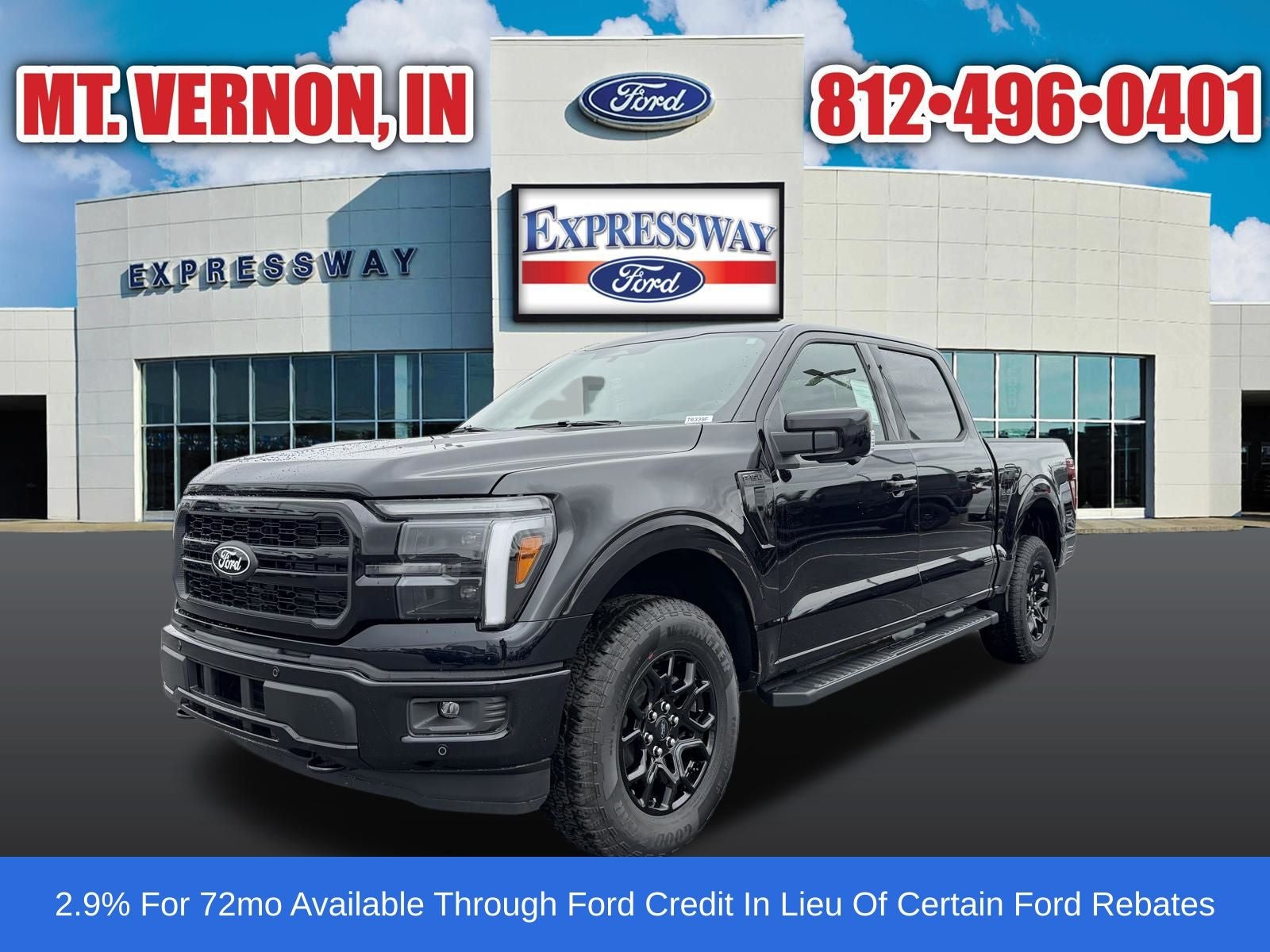 Agate Black Metallic 2026 Ford F-150 Pickup Truck Four-Wheel Drive Automatic