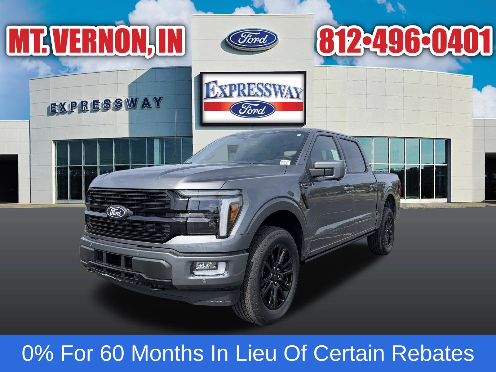 Carbonized Gray Metallic 2026 Ford F-150 Pickup Truck Four-Wheel Drive Automatic