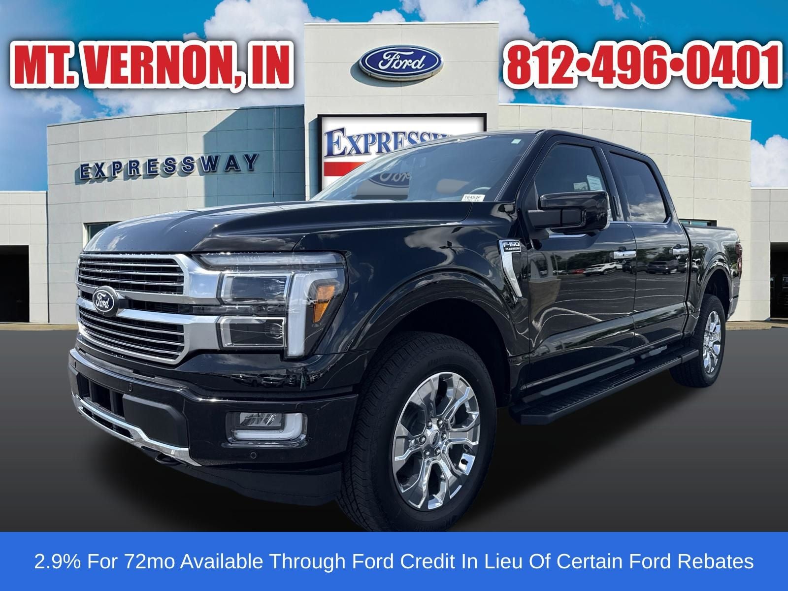 Agate Black Metallic 2026 Ford F-150 Pickup Truck Four-Wheel Drive Automatic
