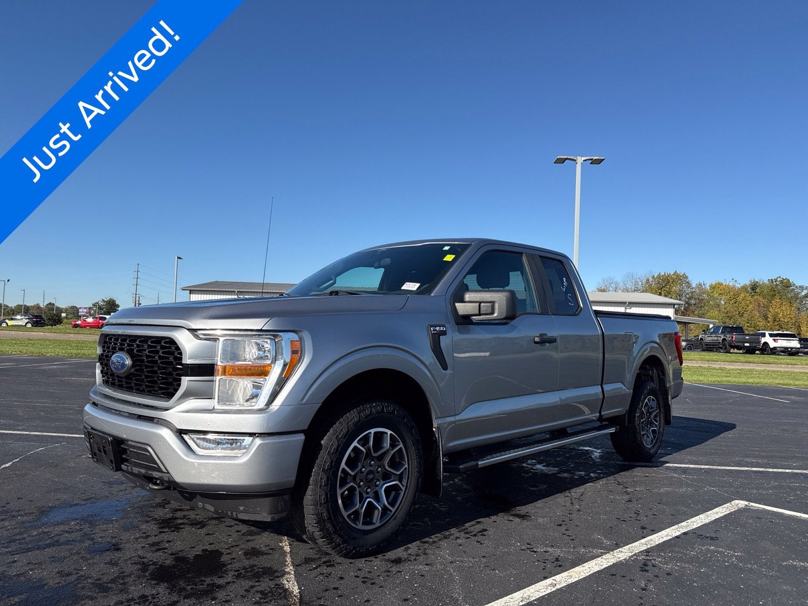Silver Metallic 2021 Ford F-150 Pickup Truck Four-Wheel Drive Automatic