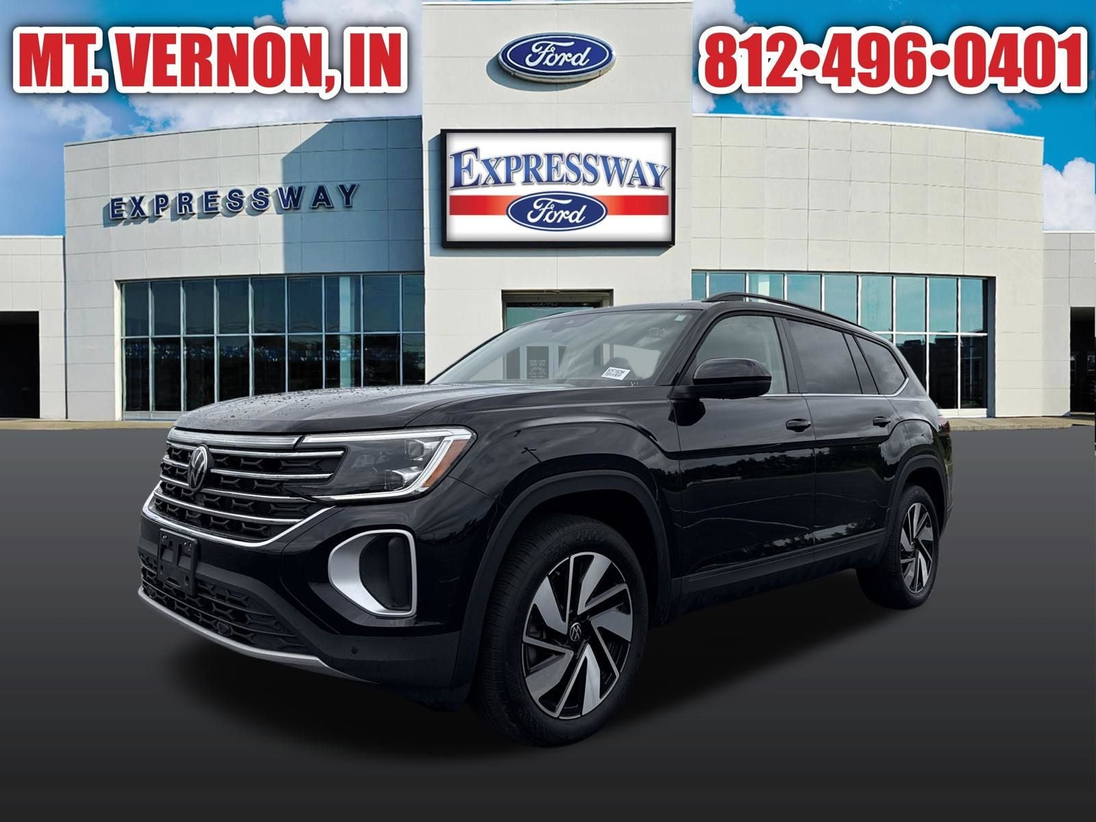 Black 2025 Volkswagen Atlas SUV / Crossover Front-Wheel Drive Automatic