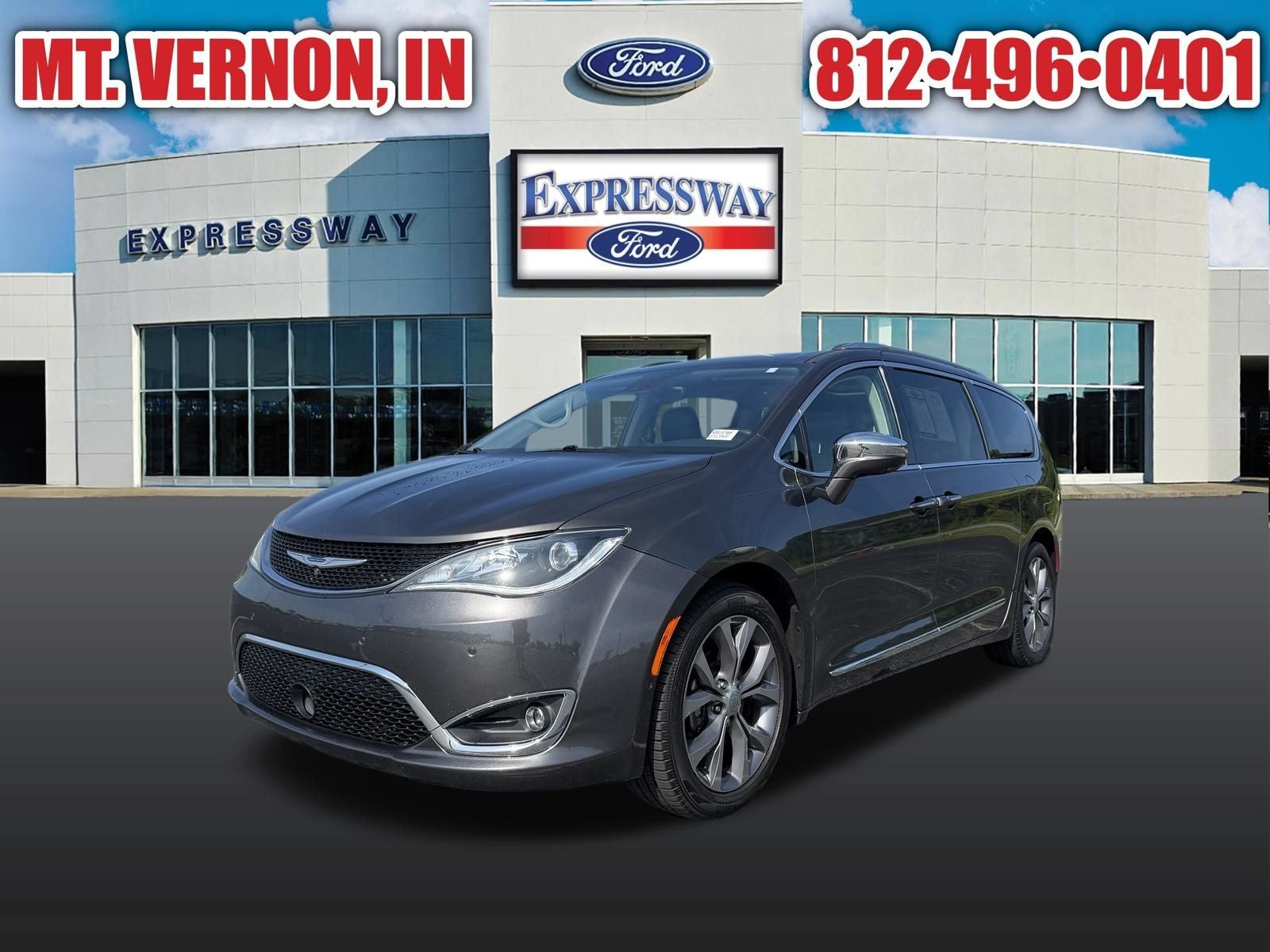 Gray (Granite Crystal Metallic Clearcoat) 2019 Chrysler Pacifica Minivan Front-Wheel Drive Automatic