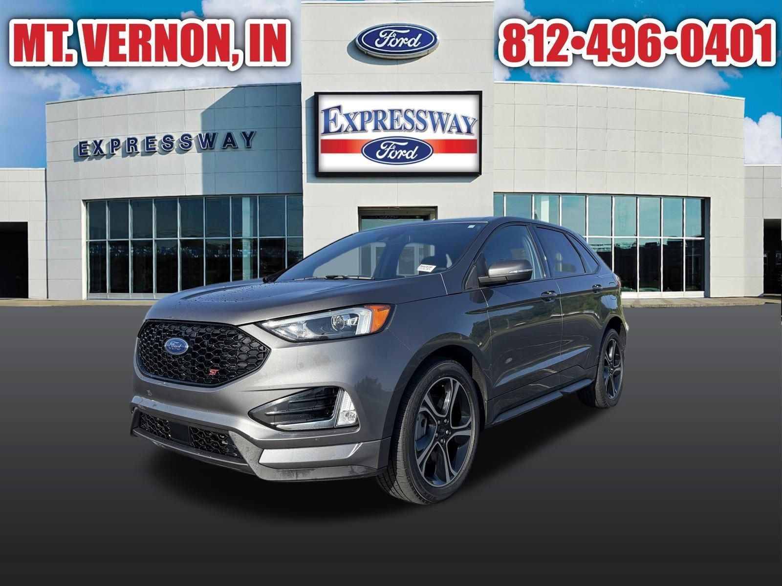 Gray Metallic 2021 Ford Edge SUV / Crossover All-Wheel Drive Automatic