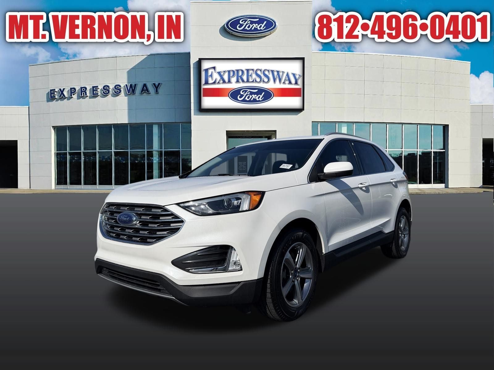 White Metallic 2022 Ford Edge SUV / Crossover All-Wheel Drive Automatic