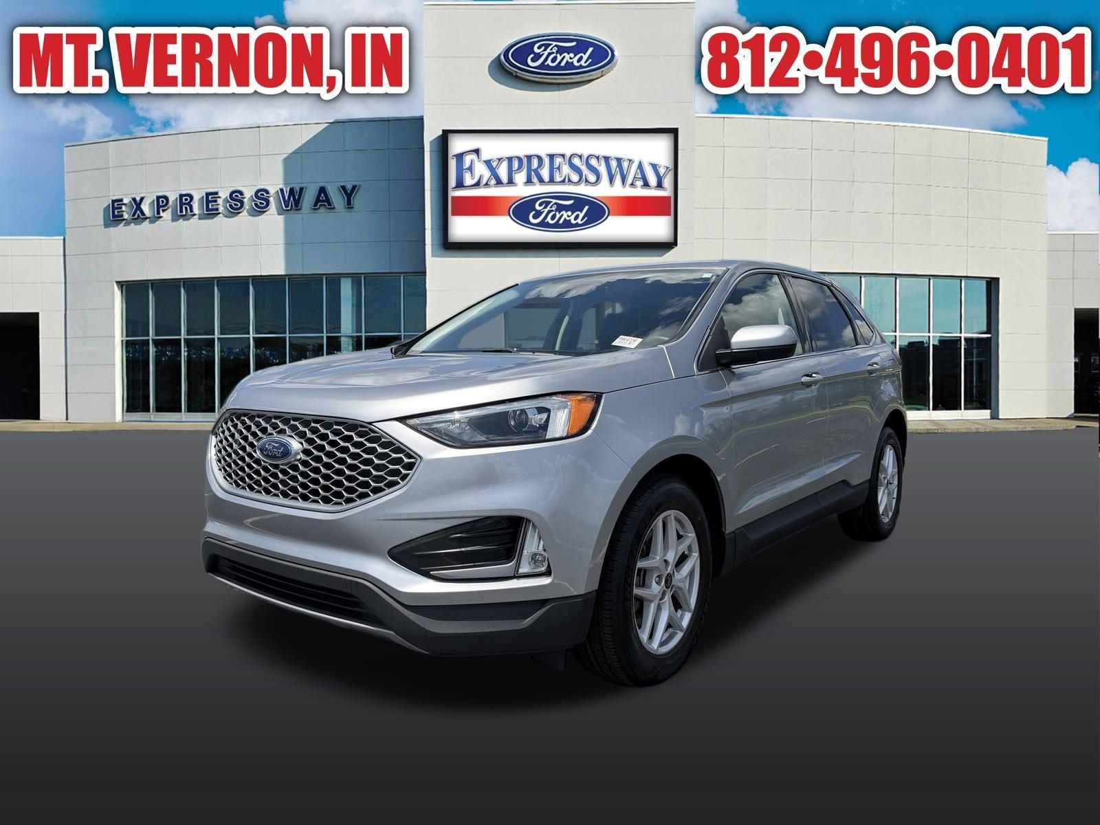 Silver Metallic 2023 Ford Edge SUV / Crossover All-Wheel Drive Automatic