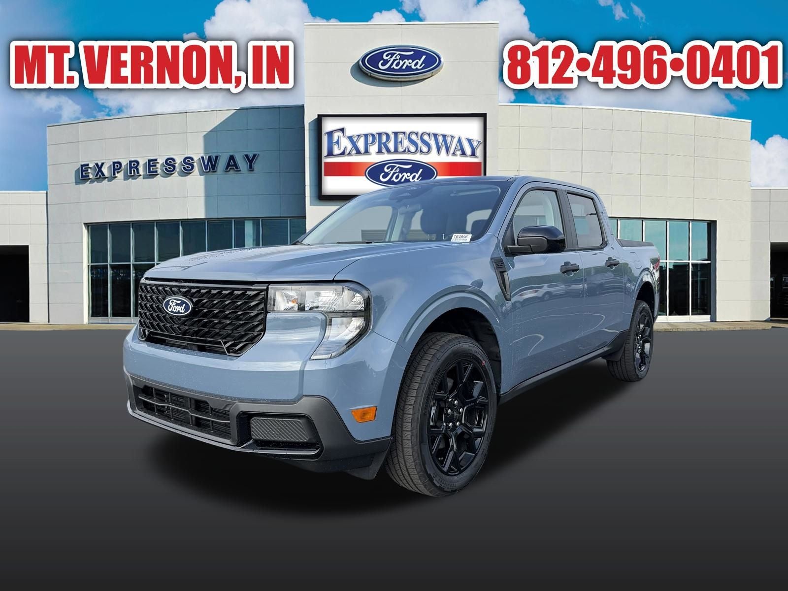 Blue (Azure Gray Metallic Tri-Coat) 2026 Ford Maverick Pickup Truck All-Wheel Drive Continuously Variable Transmission