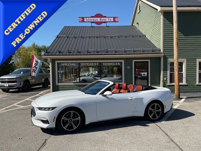 Oxford White 2024 Ford Mustang Convertible Rear-Wheel Drive Automatic