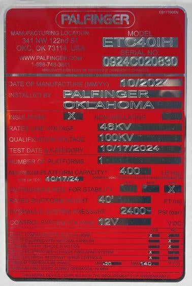 2025 Ford F-550 Regular Cab DRW 4WD Palfinger Bucket Truck for sale #1865544 - photo 16