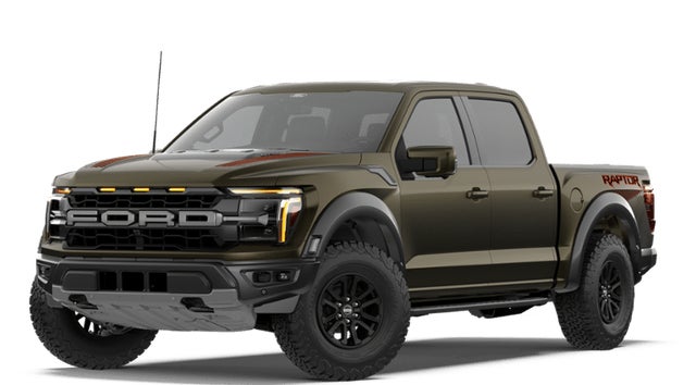 Shelter Green 2026 Ford F-150 Raptor SuperCrew 4WD Pickup Truck Four-Wheel Drive Automatic