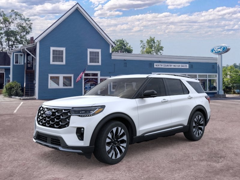 Star White Metallic Tri-Coat 2026 Ford Explorer SUV / Crossover All-Wheel Drive Automatic
