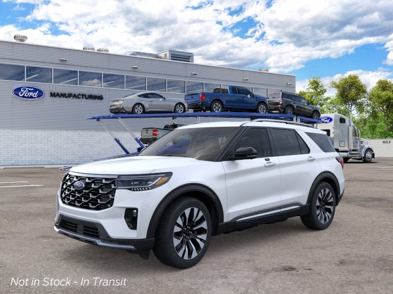 Star White Metallic Tri-Coat 2026 Ford Explorer SUV / Crossover All-Wheel Drive Automatic