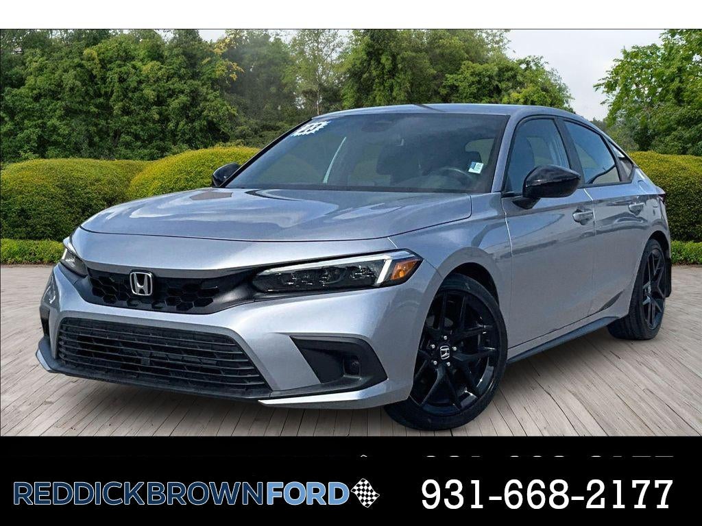 Lunar Silver Metallic 2023 Honda Civic Hatchback Sport FWD Hatchback Front-Wheel Drive Continuously Variable Transmission