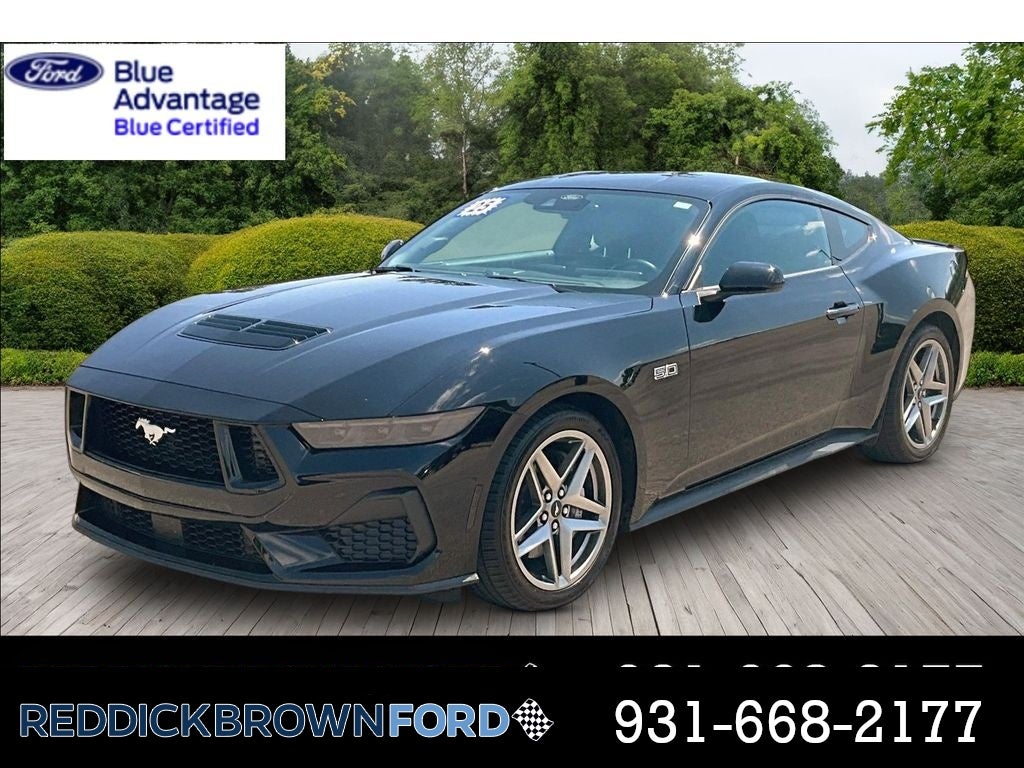 Shadow Black 2025 Ford Mustang Coupe Rear-Wheel Drive 6-Speed Manual