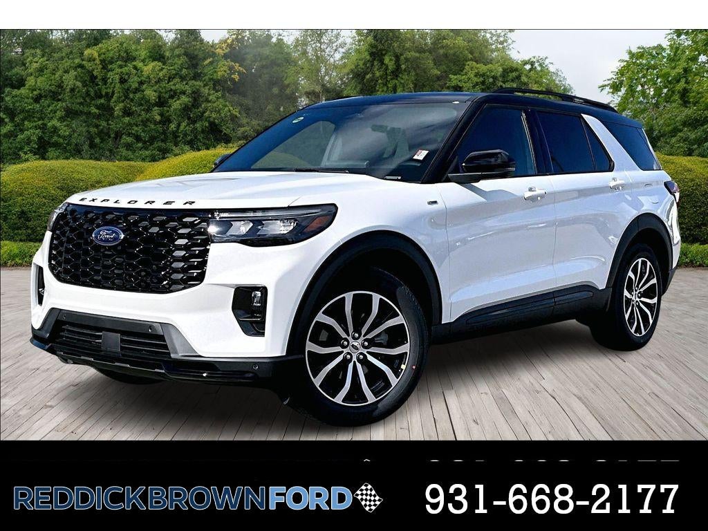 Star White Metallic Tri-Coat 2026 Ford Explorer SUV / Crossover Rear-Wheel Drive Automatic