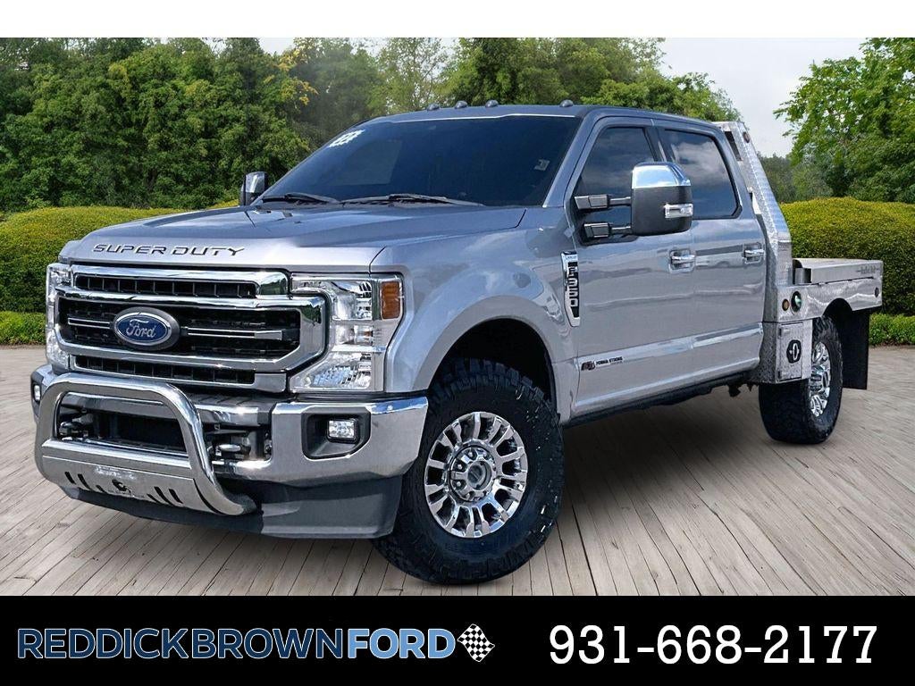 Iconic Silver Metallic 2022 Ford F-350 Super Duty Pickup Truck Four-Wheel Drive Automatic
