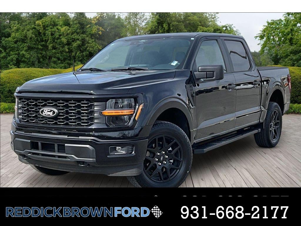 Black 2025 Ford F-150 Pickup Truck Four-Wheel Drive Automatic