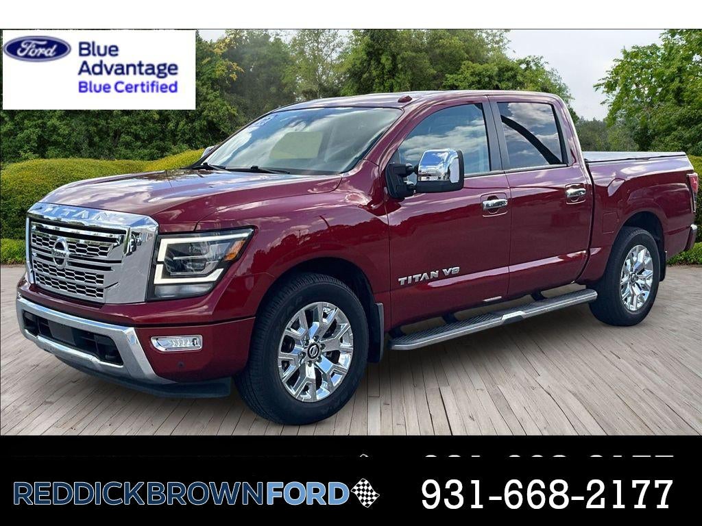 Cardinal Red Metallic 2020 Nissan Titan Pickup Truck 4X2 9-Speed Automatic