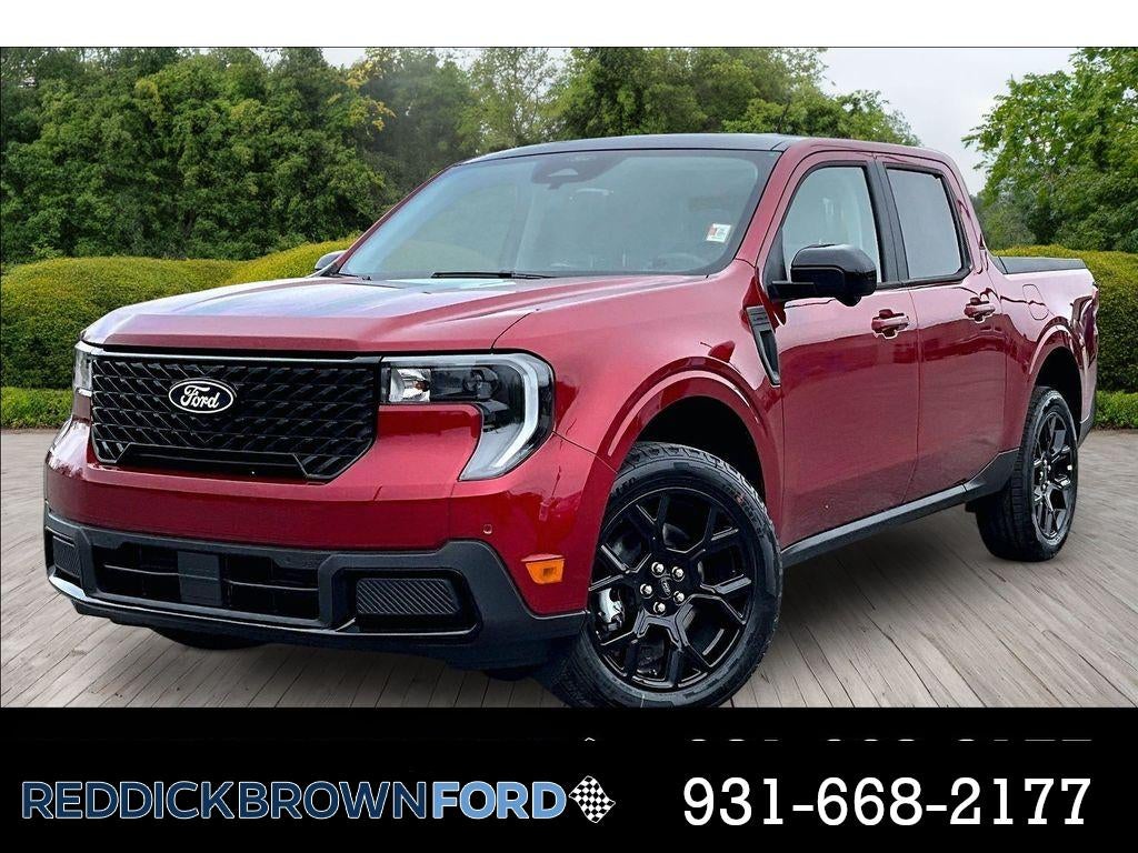 Ruby Red Metallic Tinted Clearcoat 2026 Ford Maverick Lariat SuperCrew AWD Pickup Truck All-Wheel Drive Continuously Variable Transmission
