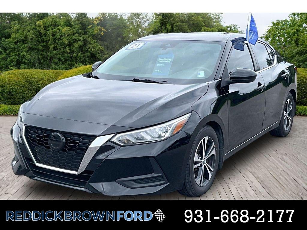 Super Black 2021 Nissan Sentra Sedan Front-Wheel Drive Continuously Variable Transmission
