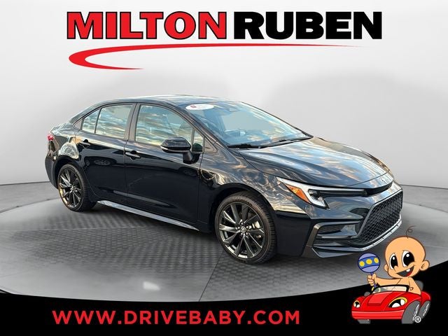 Midnight Black Metallic 2025 Toyota Corolla Sedan Front-Wheel Drive Continuously Variable Transmission