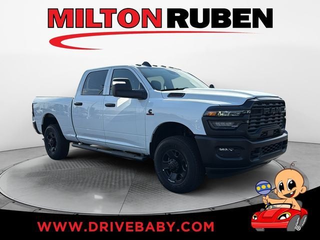 Bright White Clear-Coat Exterior Paint 2026 RAM 3500 Pickup Truck Four-Wheel Drive 8-Speed Automatic