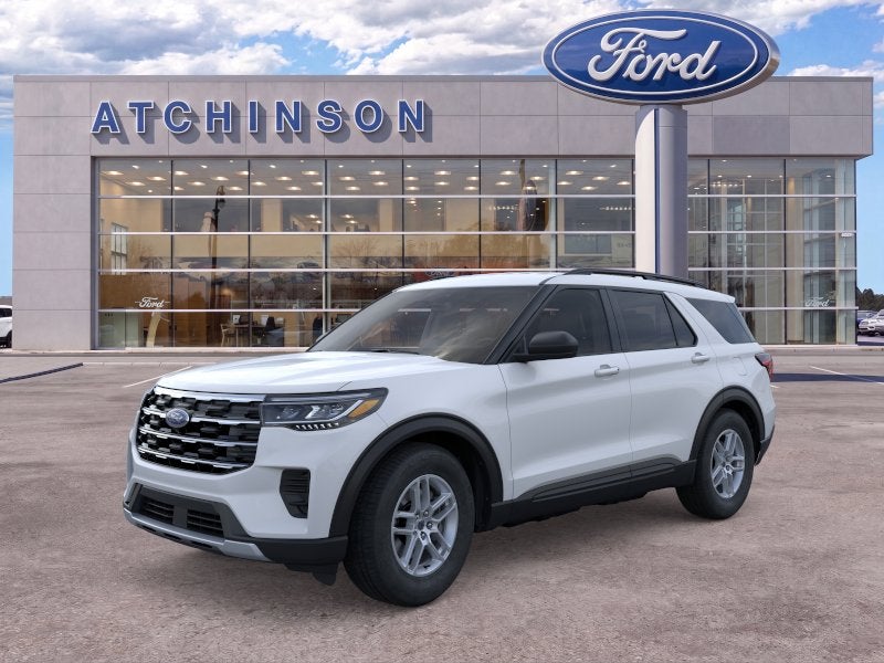 Space White Metallic 2026 Ford Explorer SUV / Crossover All-Wheel Drive Automatic
