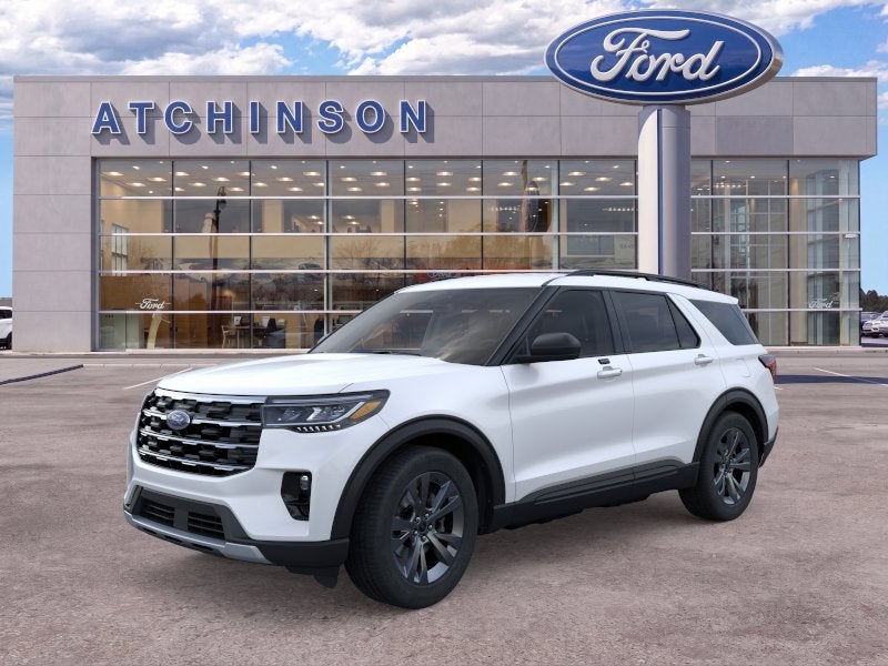 Star White Metallic Tri-Coat 2026 Ford Explorer SUV / Crossover All-Wheel Drive Automatic