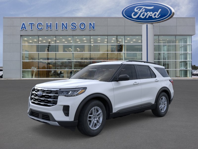 Space White Metallic 2026 Ford Explorer SUV / Crossover All-Wheel Drive Automatic