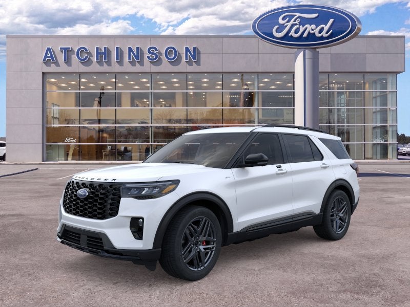 Star White Metallic Tri-Coat 2026 Ford Explorer SUV / Crossover All-Wheel Drive Automatic