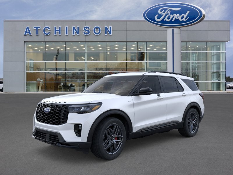 Star White Metallic Tri-Coat 2026 Ford Explorer SUV / Crossover All-Wheel Drive Automatic