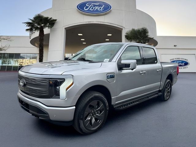Iconic Silver Metallic 2024 Ford F-150 Lightning Pickup Truck All-Wheel Drive Automatic