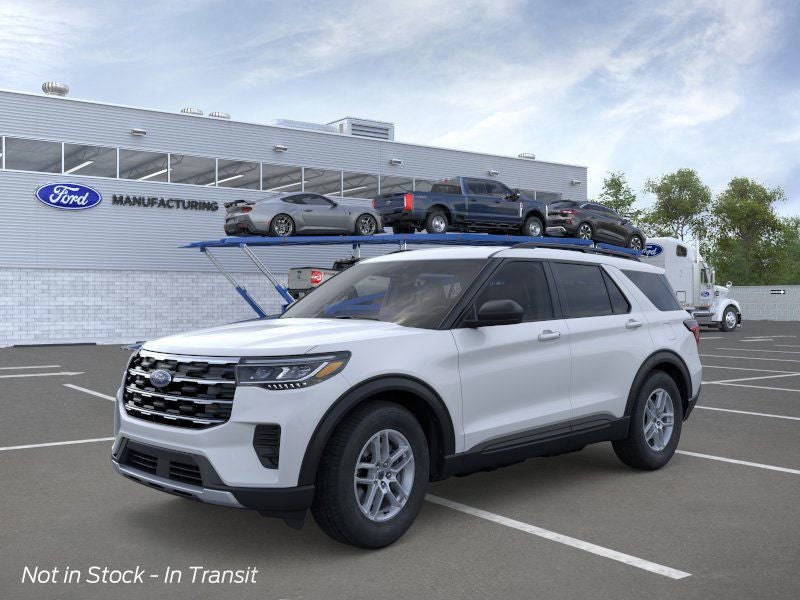 Space White Metallic 2026 Ford Explorer SUV / Crossover Rear-Wheel Drive Automatic