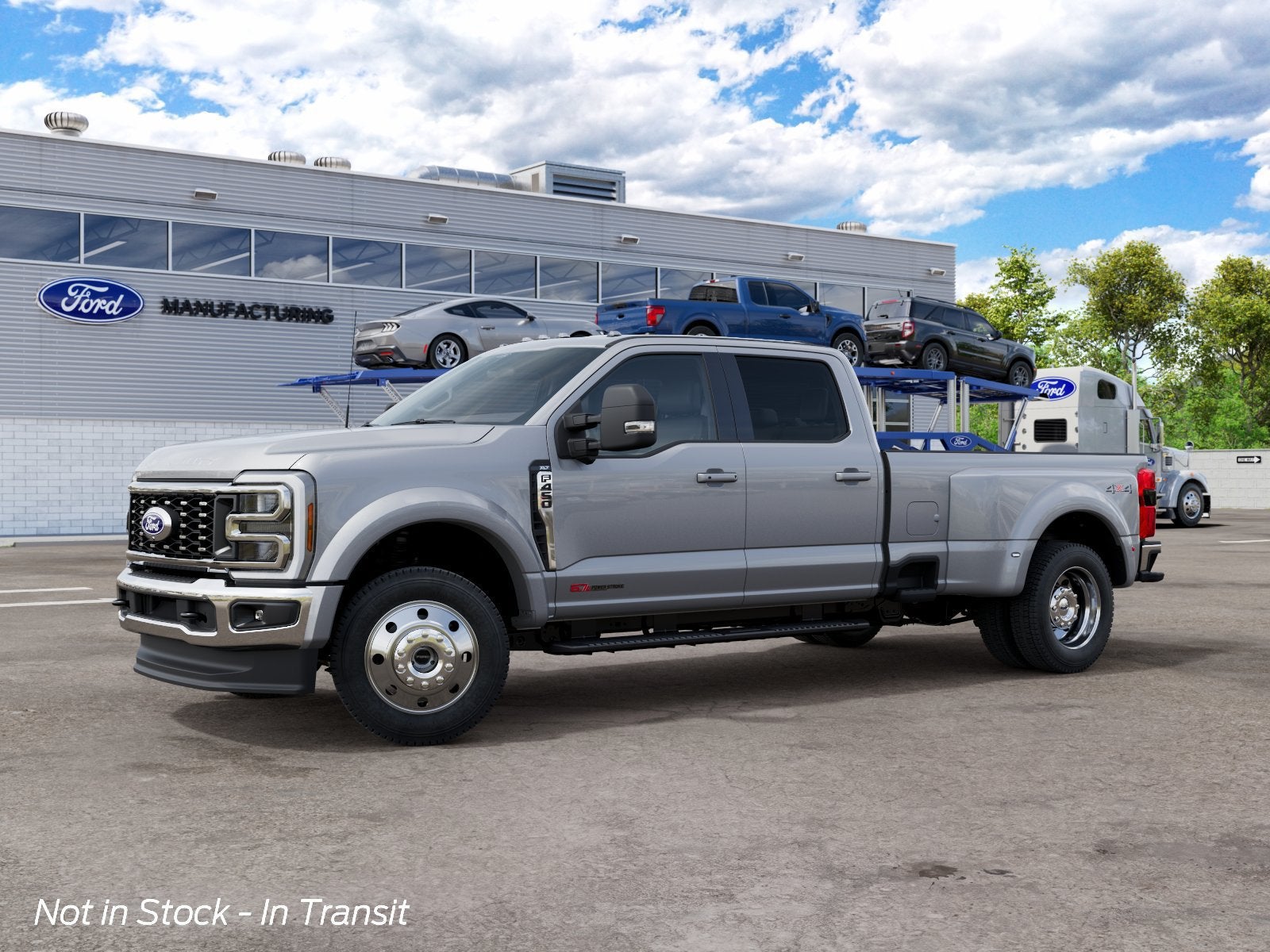 Iconic Silver Metallic 2027 Ford F-450 Super Duty Pickup Truck Four-Wheel Drive Automatic