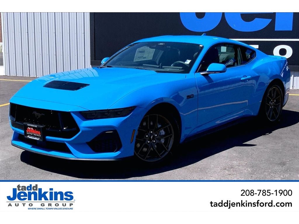 Grabber Blue 2026 Ford Mustang Coupe Rear-Wheel Drive Manual